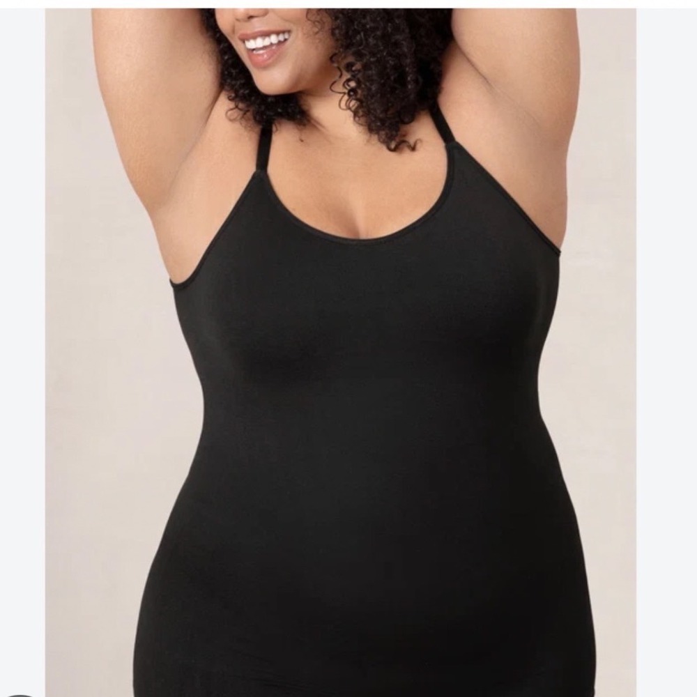 Shapermint Essentials All Day Everyday Scoop Neck Cami Womens XXL Black
